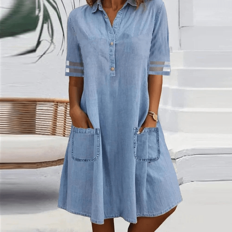 Jill Pocket Denim Dress