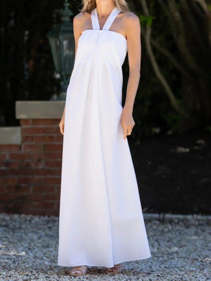 Adjustable Strap Strapless Maxi Dress