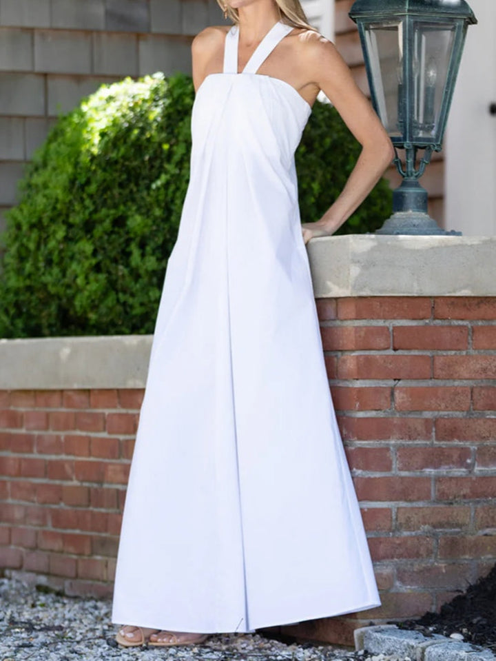 Adjustable Strap Strapless Maxi Dress