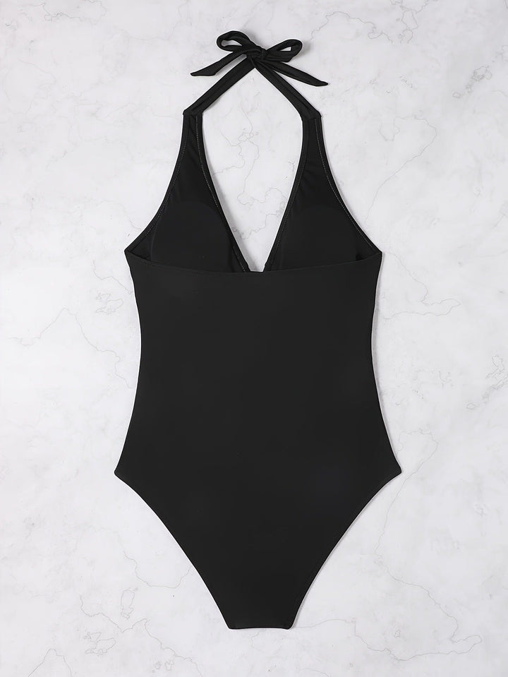 Isalina Tropical Twist-Front Swimsuit