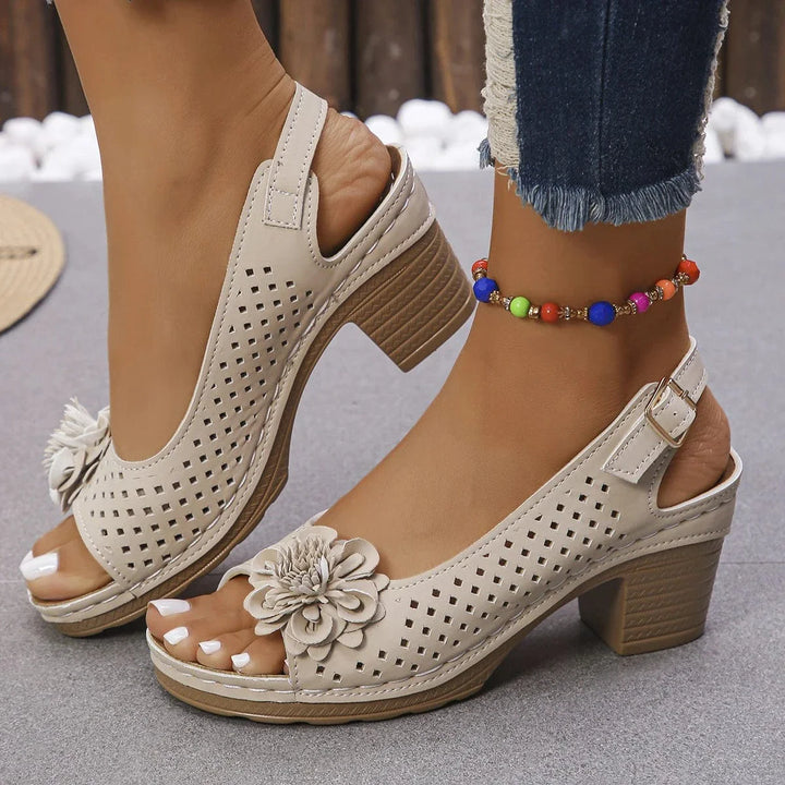 Clara Bloom Heeled Sandals