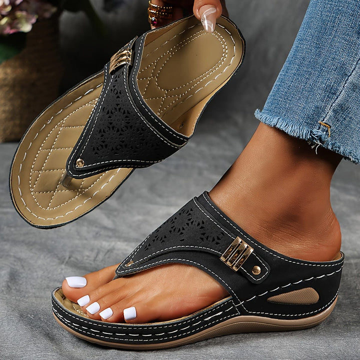 Giulia Orthopedic Wedge Sandals