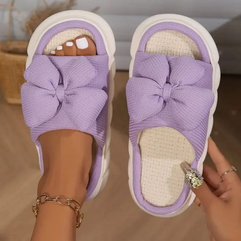 Cherie Bliss Bow Slides