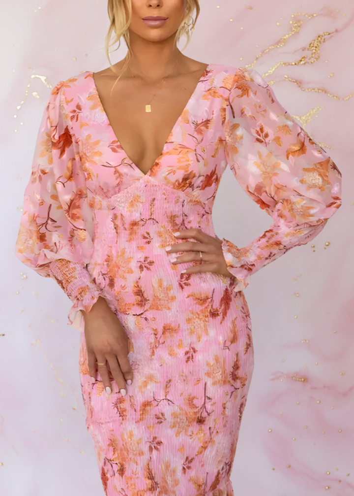Elegant and Chic Floral Dress