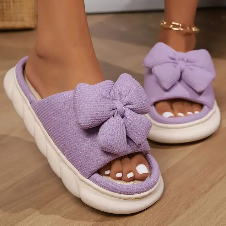Cherie Bliss Bow Slides