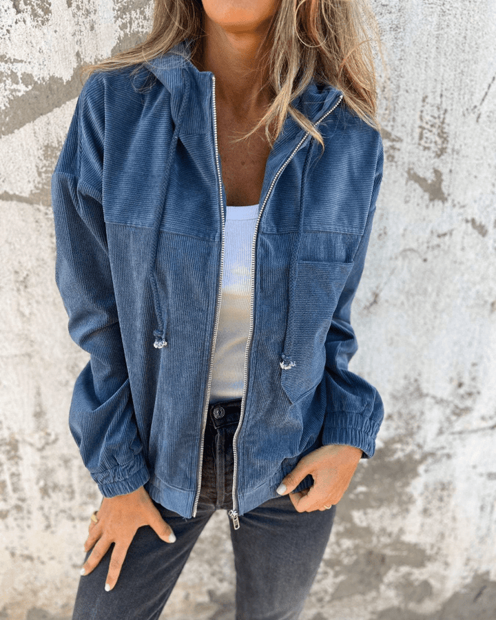 Sierra Corduroy Hooded Jacket