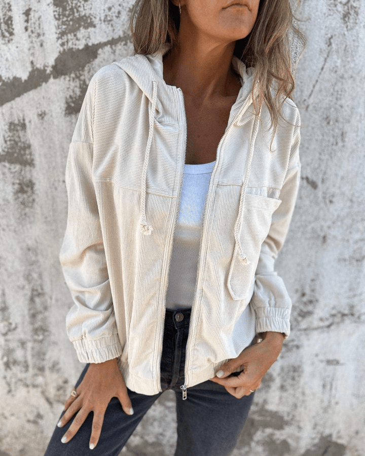 Sierra Corduroy Hooded Jacket