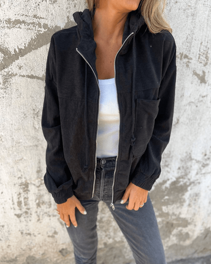 Sierra Corduroy Hooded Jacket