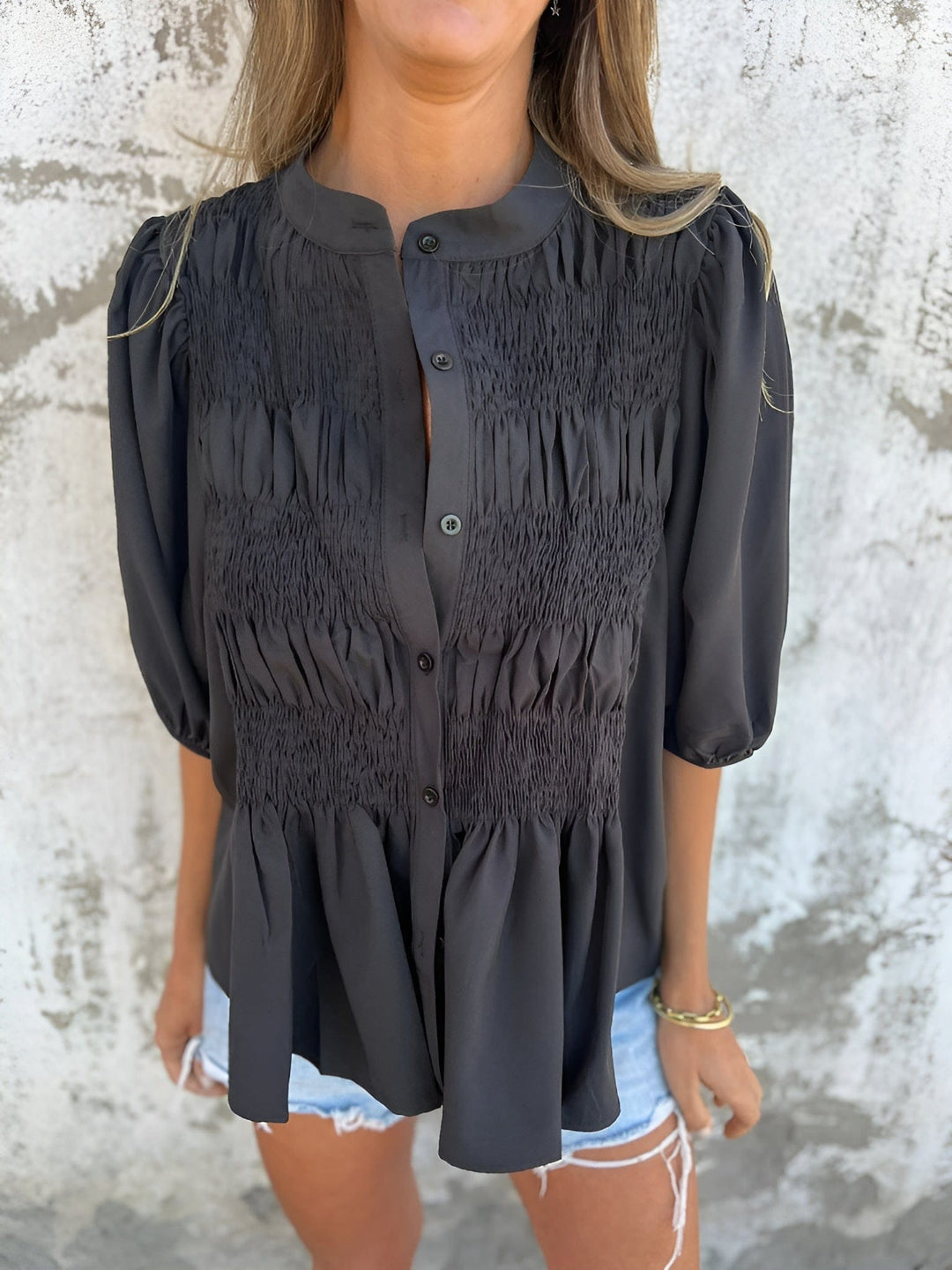 Silvana Pleated Blouse