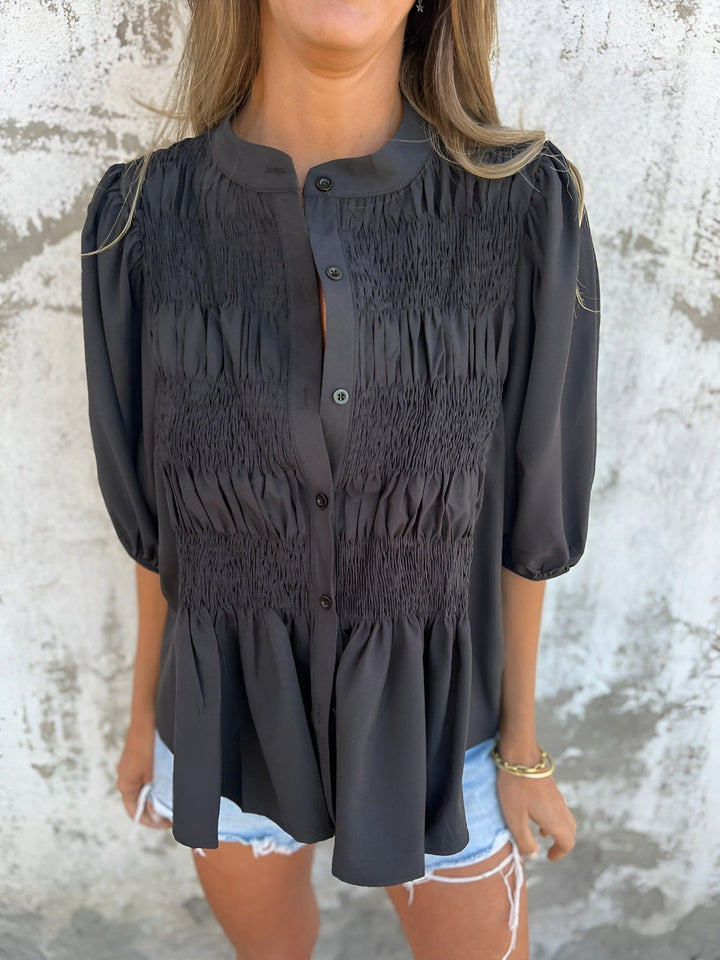 Silvana Pleated Blouse