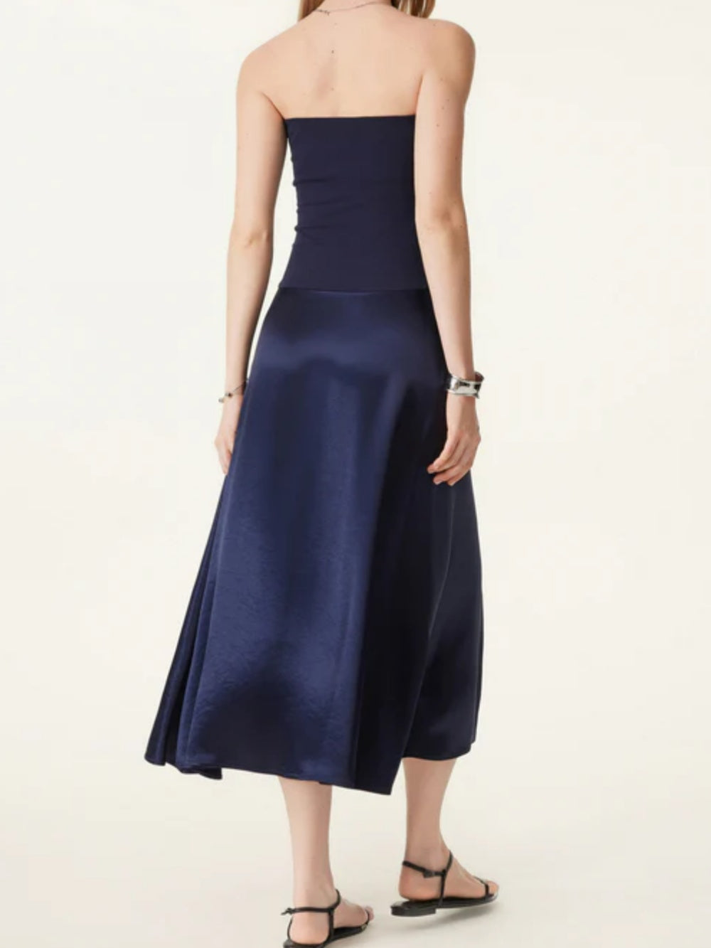 Midnight Anti-Slip Off-Shoulder Midi Dress