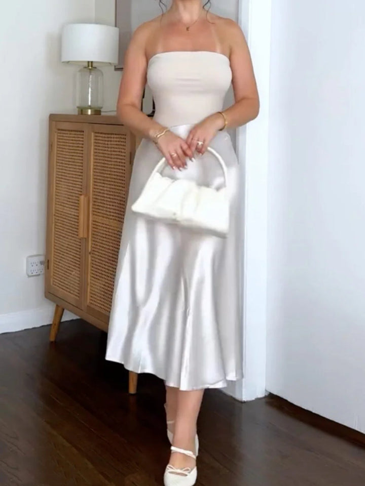 Midnight Anti-Slip Off-Shoulder Midi Dress