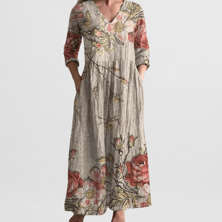 Serena Floral Maxi Dress