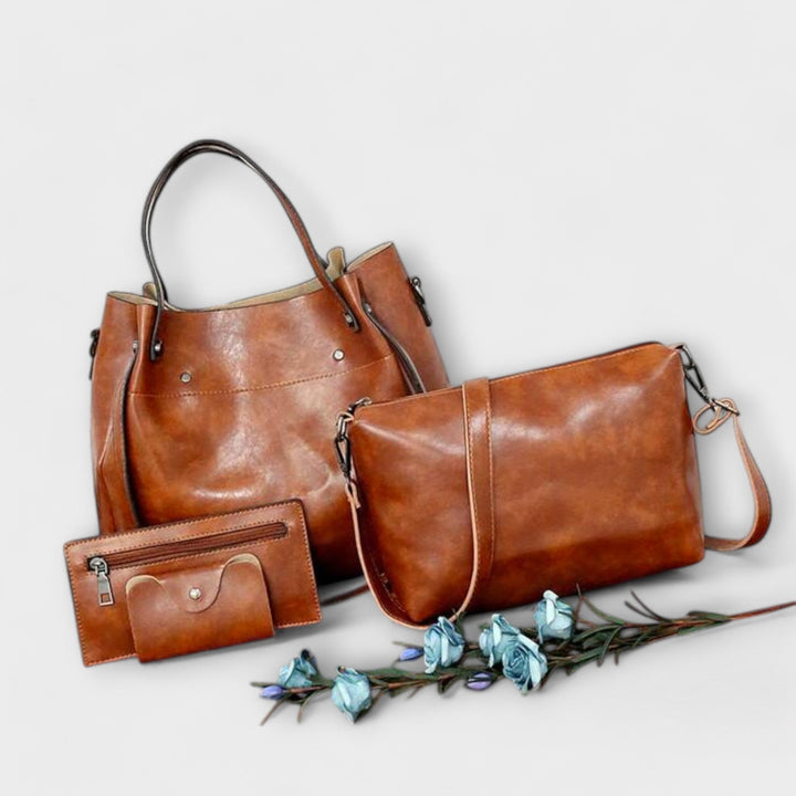 Ava - 4-Piece Vintage Bag Set