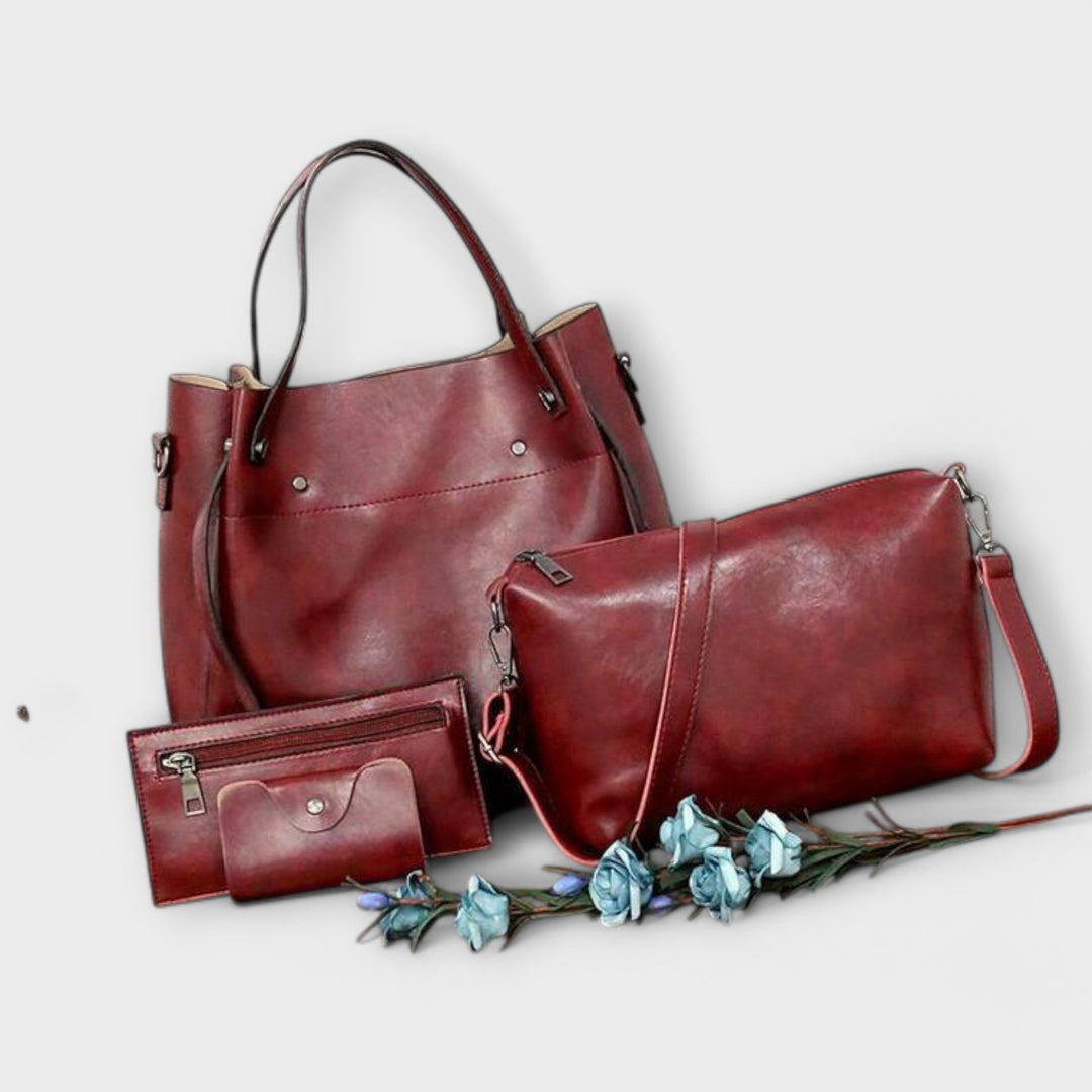 Ava - 4-Piece Vintage Bag Set