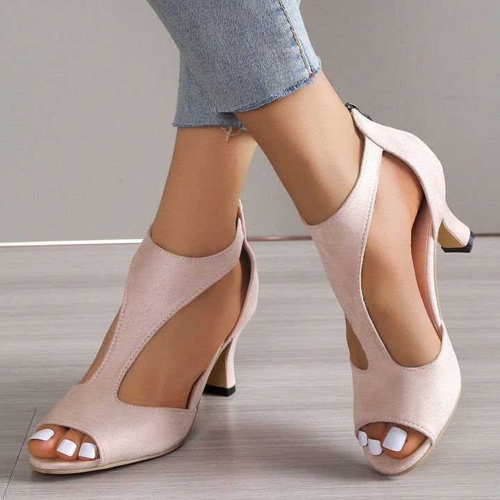 Eve Orthopedic Leather High Heels