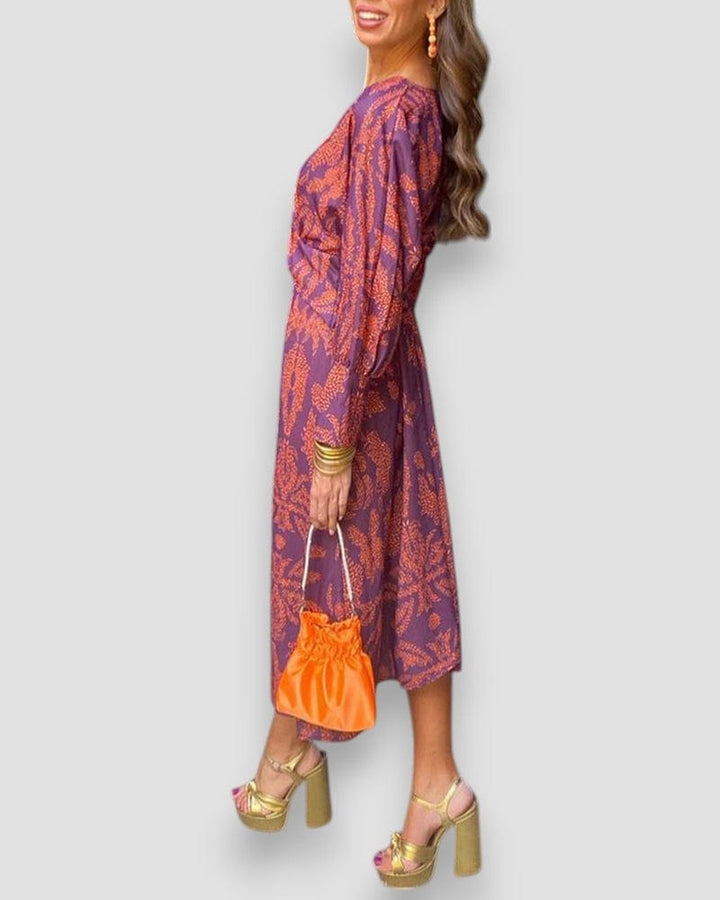 Kaia Twist-Front Maxi Dress