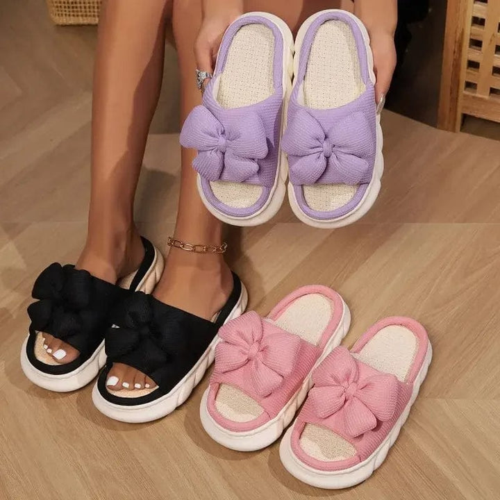 Cherie Bliss Bow Slides
