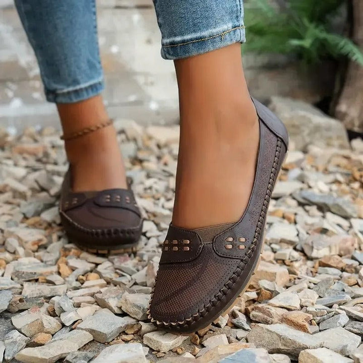 Alma Vintage Leather Loafers