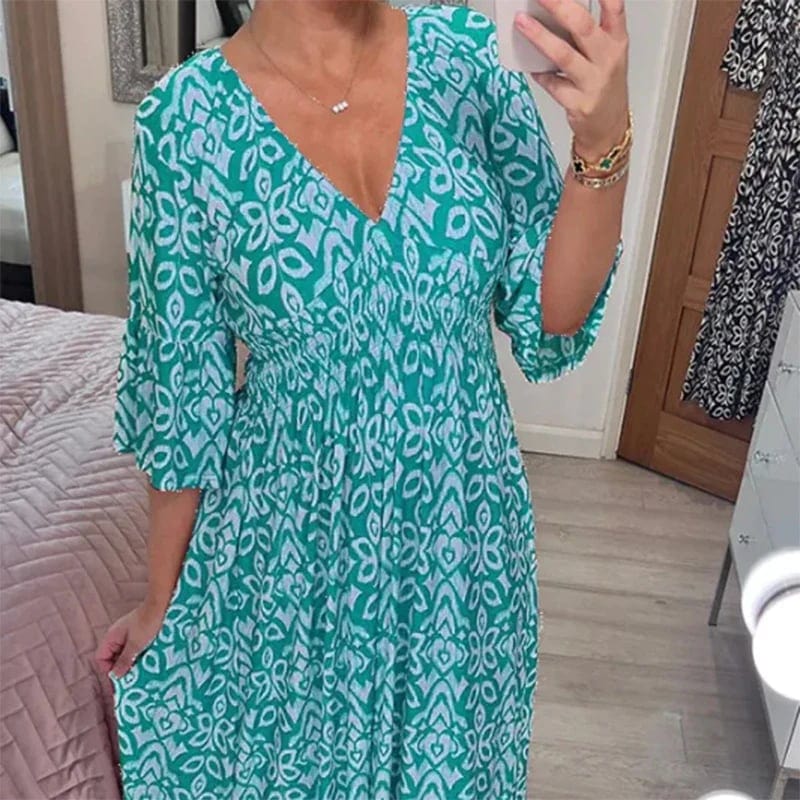 Lily Floral V-Neck Dress