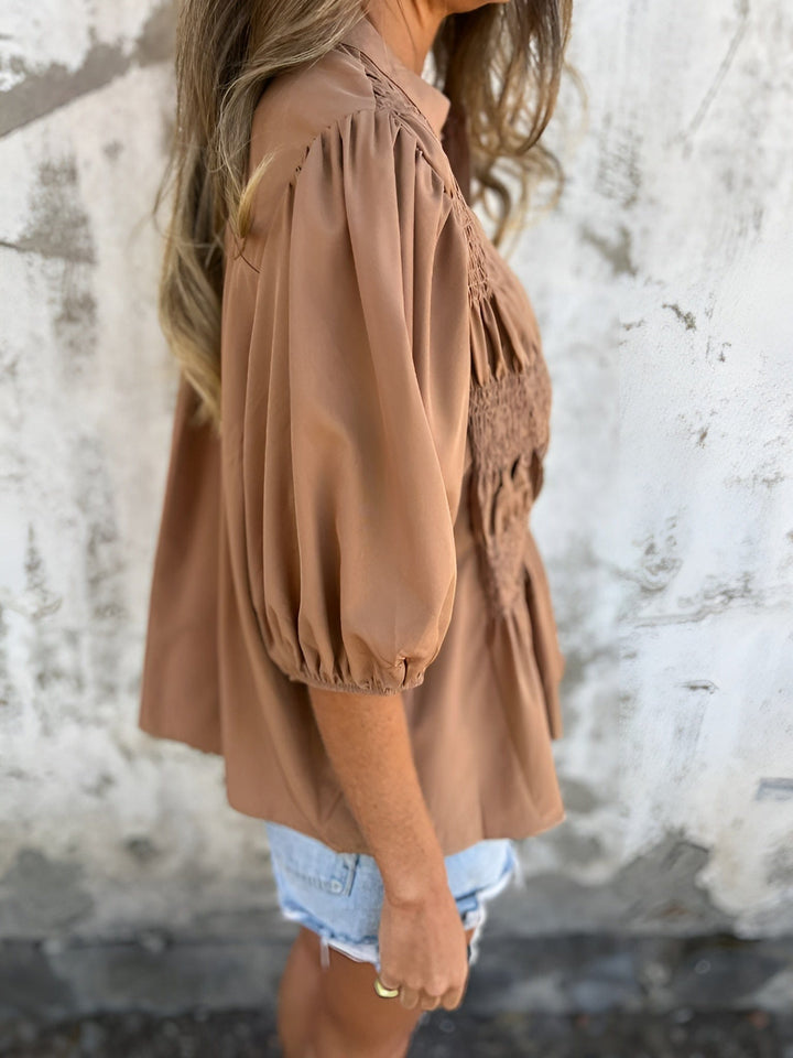 Silvana Pleated Blouse