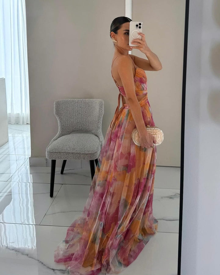 Celestine Watercolor Dress