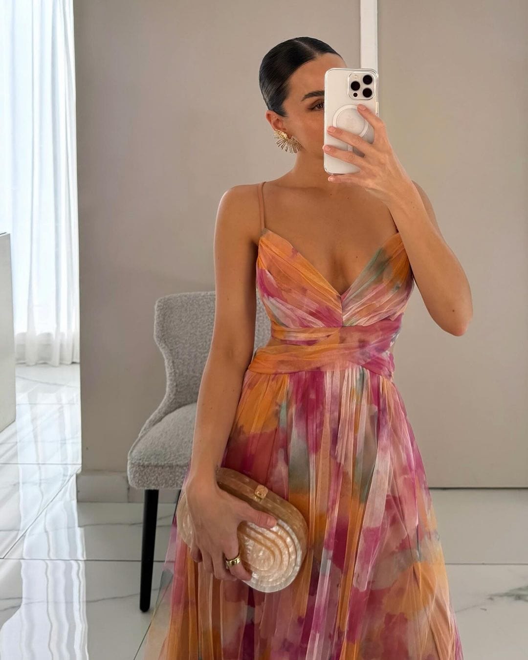 Celestine Watercolor Dress