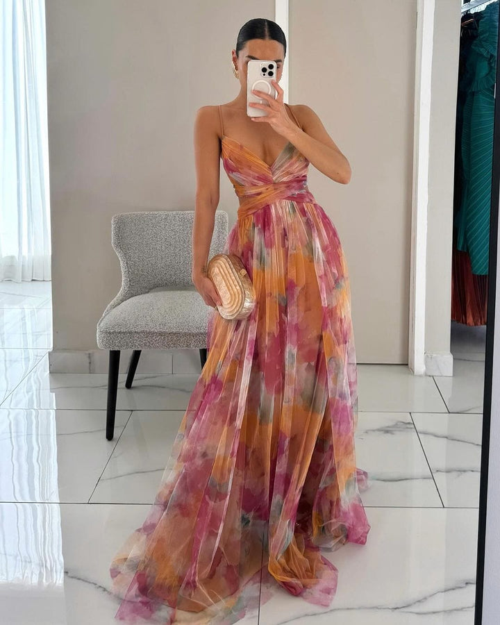 Celestine Watercolor Dress