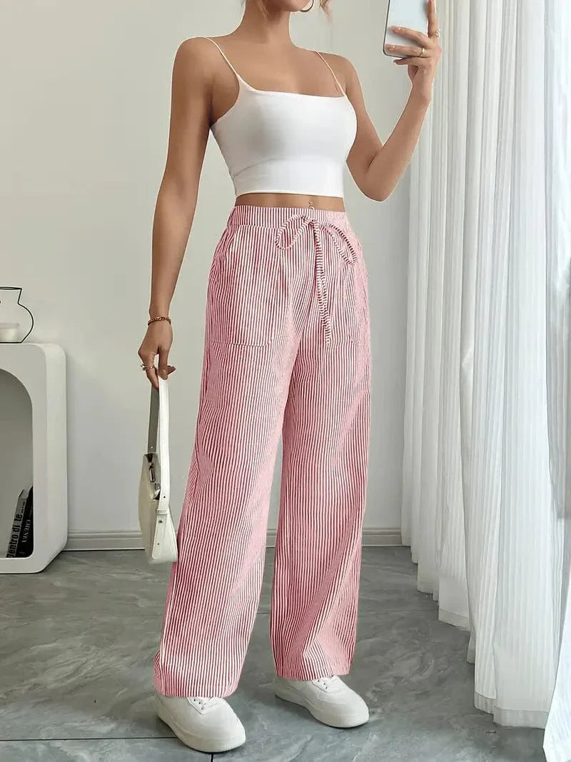 Louise Pull-On Striped Pants