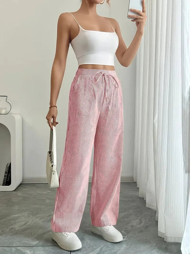 Louise Pull-On Striped Pants