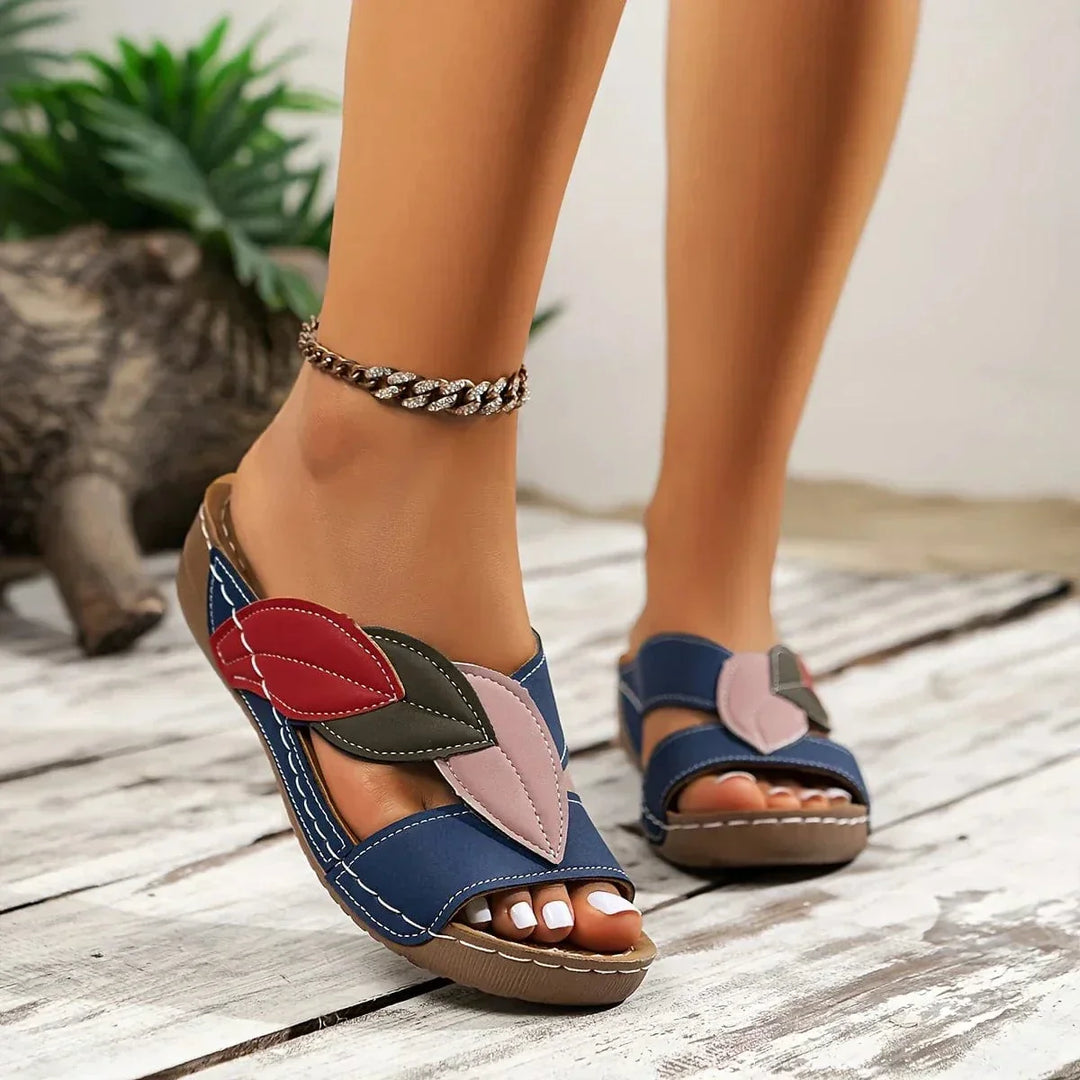 Livia Leaf Orthopedic Sandals