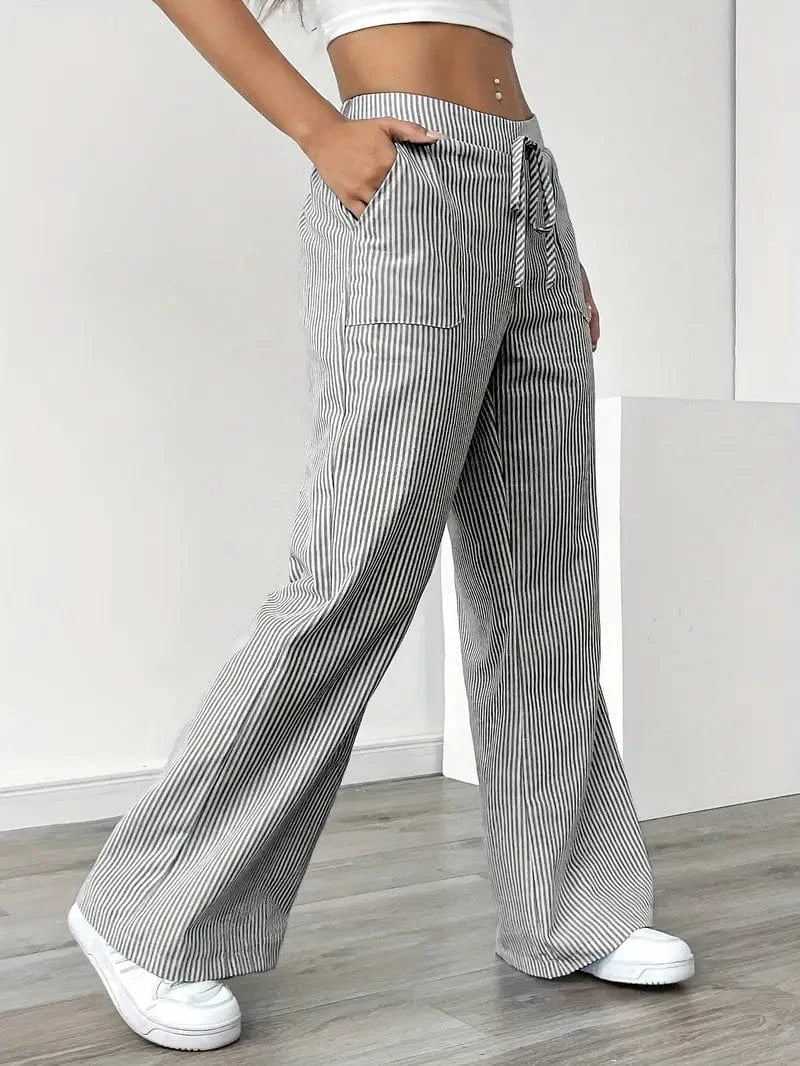 Louise Pull-On Striped Pants