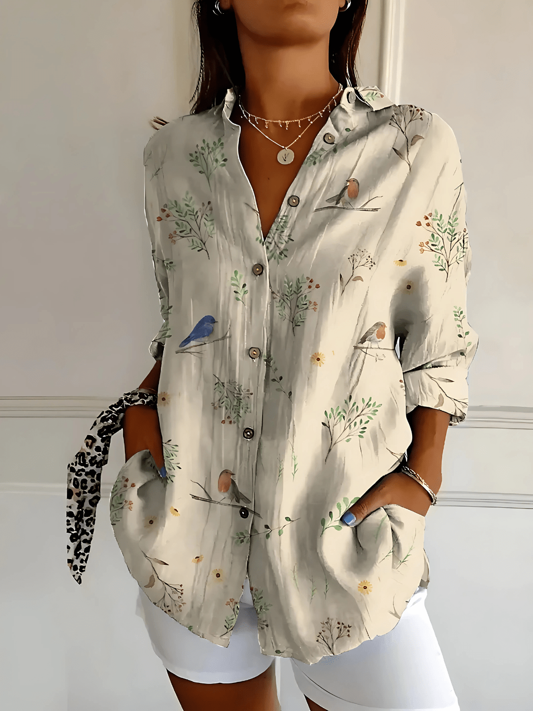 Viana Floral Wave Blouse