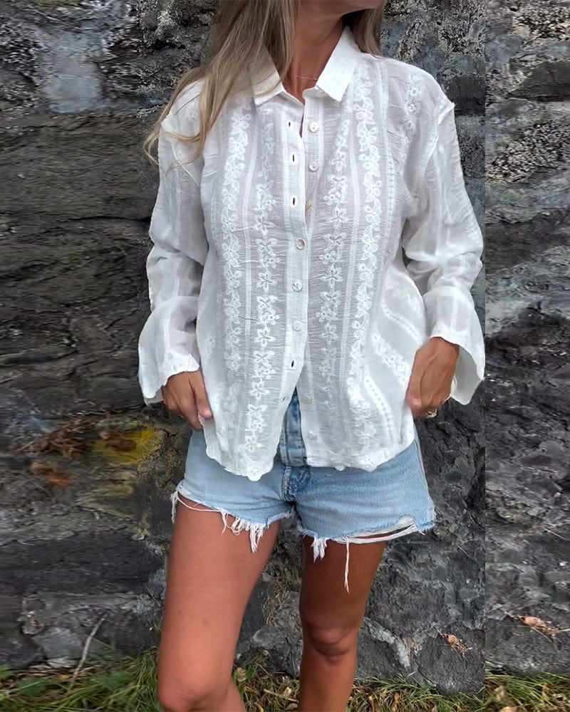 Élodie Embroidered Blouse