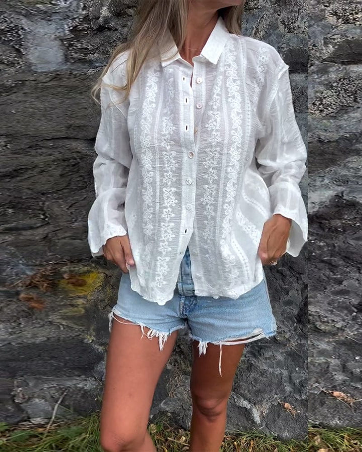 Élodie Embroidered Blouse