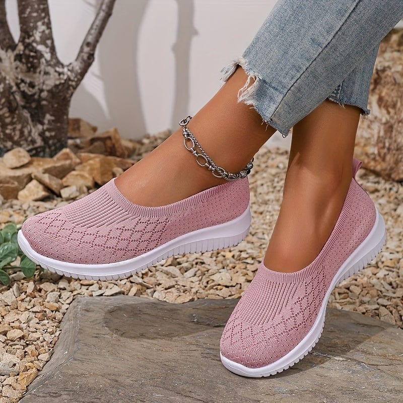 Lyra Diamond-Knit Slip-Ons