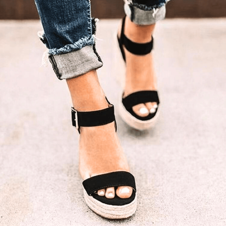Thea Twist Buckle Wedges