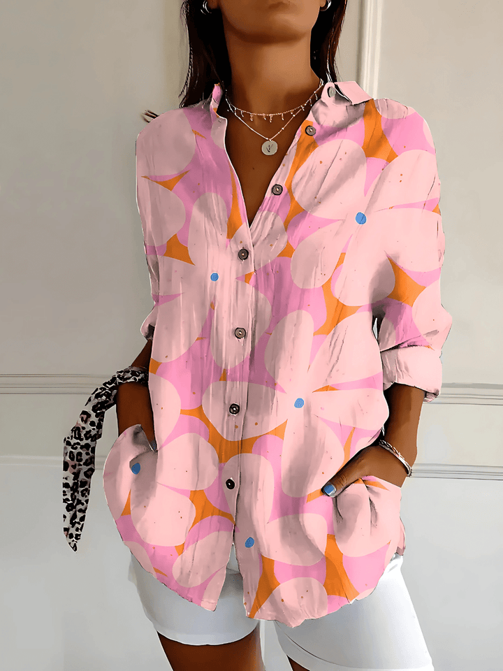 Viana Floral Wave Blouse