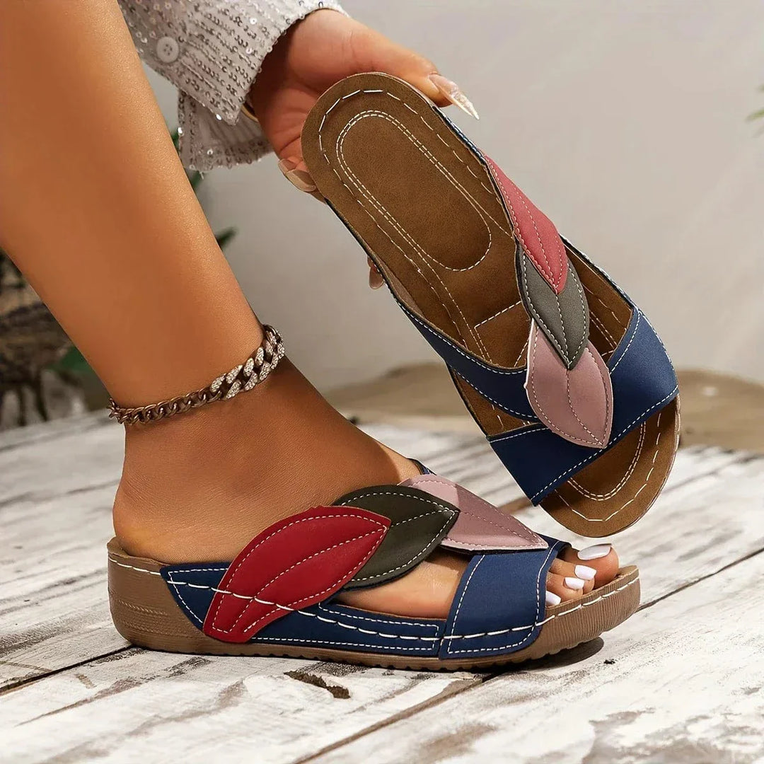 Livia Leaf Orthopedic Sandals