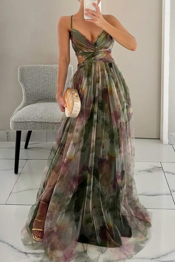 Celestine Watercolor Dress