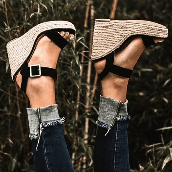 Thea Twist Buckle Wedges