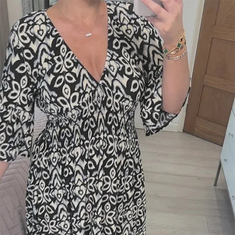 Lily Floral V-Neck Dress