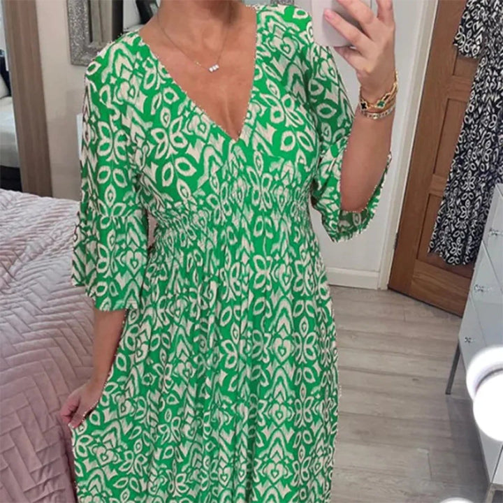 Lily Floral V-Neck Dress