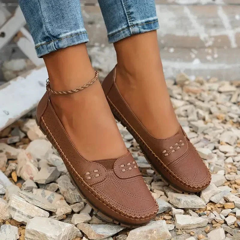 Alma Vintage Leather Loafers