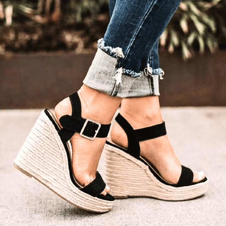 Thea Twist Buckle Wedges