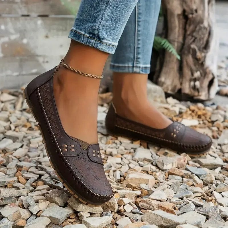 Alma Vintage Leather Loafers