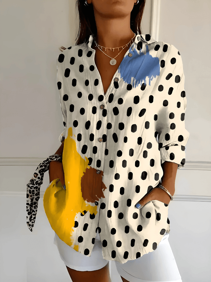Viana Floral Wave Blouse