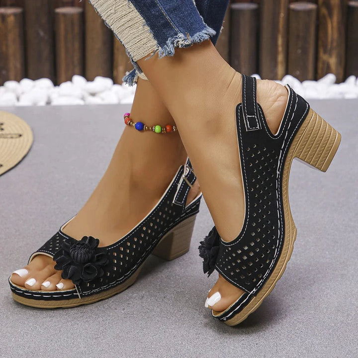 Clara Bloom Heeled Sandals