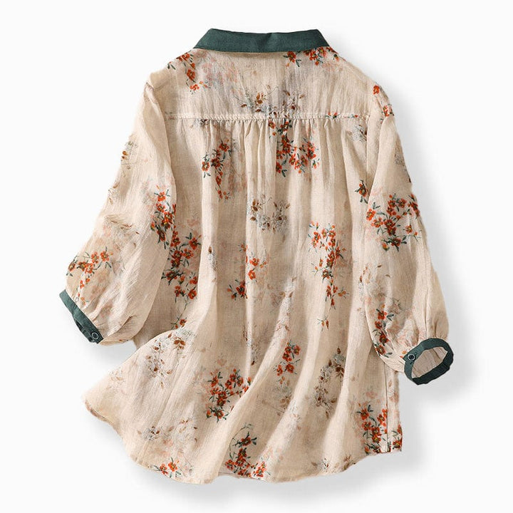 Liora Floral Linen Blouse