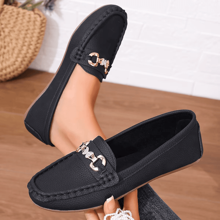 Leona Luxe Chain Loafers